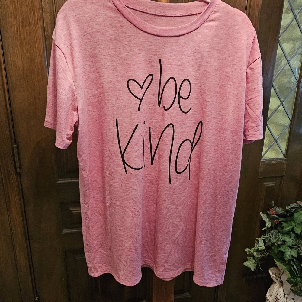 Be Kind Pink Tee Shirt